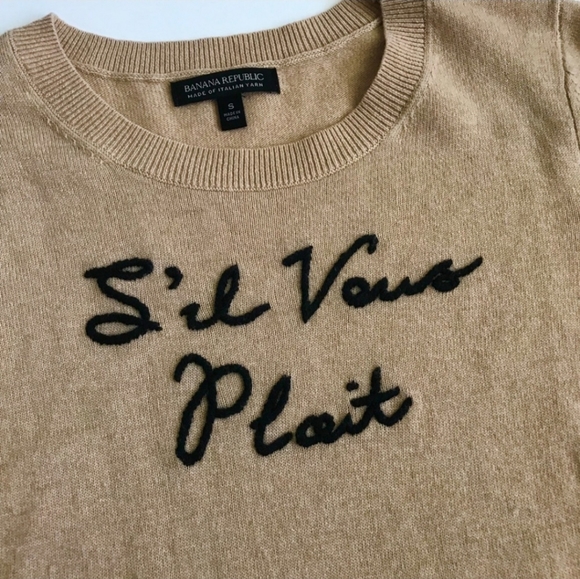 Banana Republic s’il vous plait cashmere sweater - Picture 3 of 4